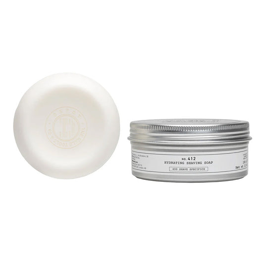 Vaso in alluminio da 100ml contenente un sapone.