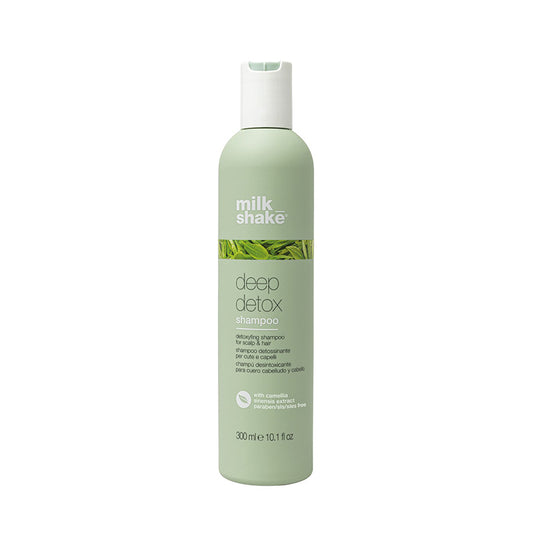 Flacone verde con tappo flip top bianco. Piccola immagine con delle erbe  sulla parte frontale.
